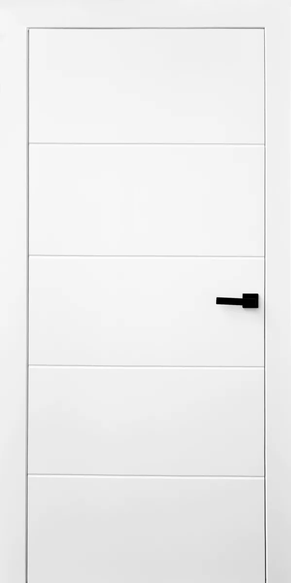 Белые двери Estet Doors МК Горизонталь (глухая, белая эмаль)