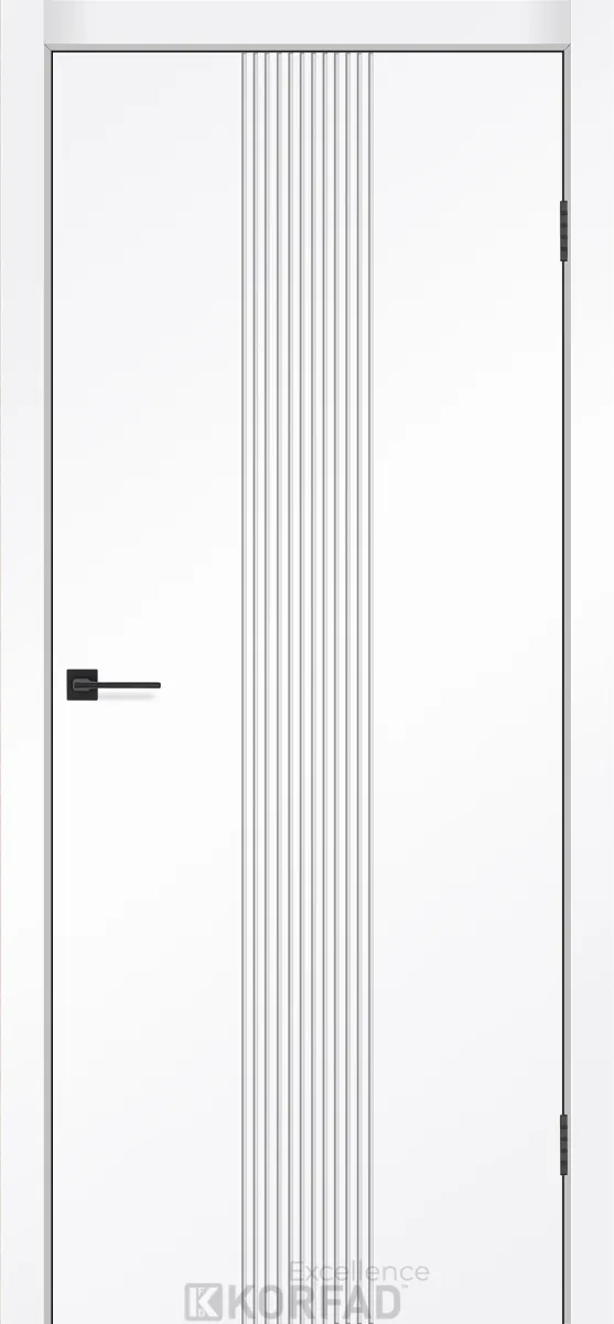 Білі двері Корфад Infinity (глухі, біла емаль RAL 9003)