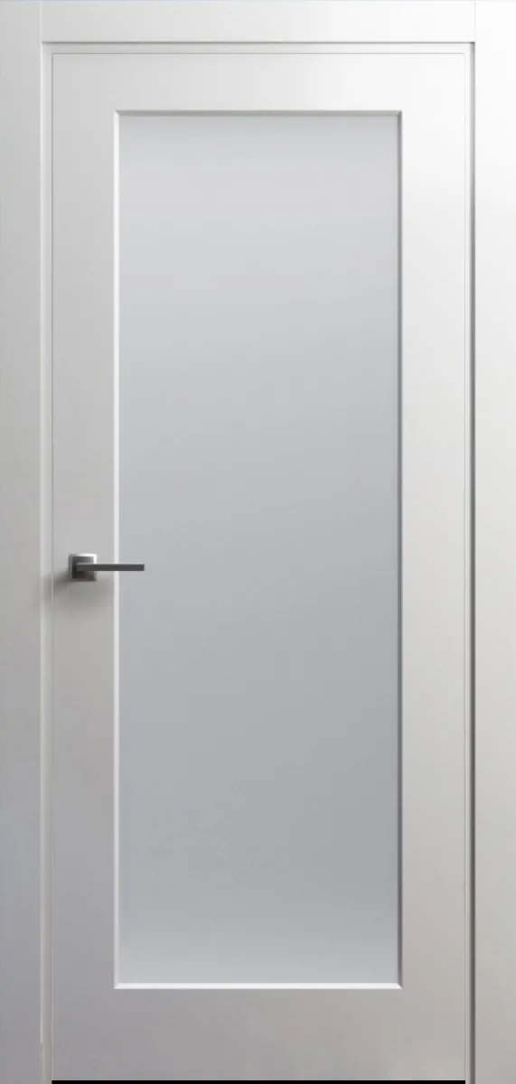 Білі двері Farba Doors Moderna FD-07 (скло Сатін, білий мат)