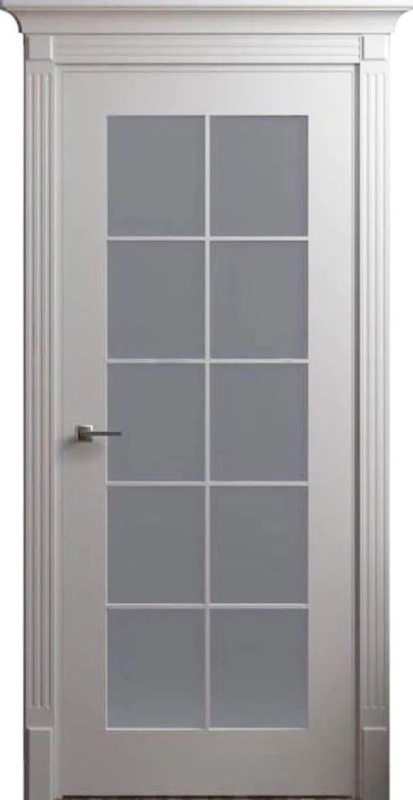 Білі двері Farba Doors Moderna FD-13 (скло Сатін, білий мат)