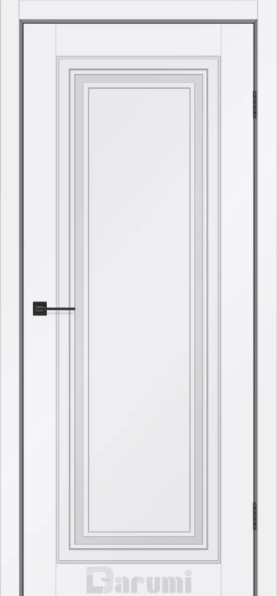 Білі двері Дарумі Nadin (глухе + фрезерування, білий преміум)