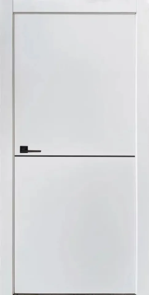 Білі двері Status Doors Sky Molding (молдинг чорний, RAL 9003 біла емаль)