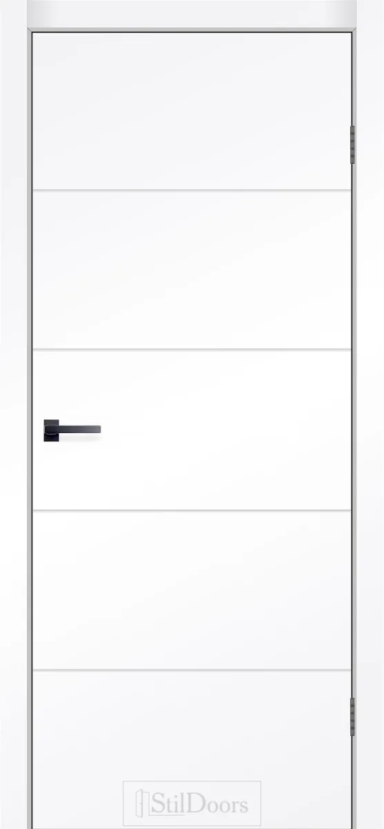 Белые двери StilDoors Elegante (глухая, белая эмаль RAL 9003)