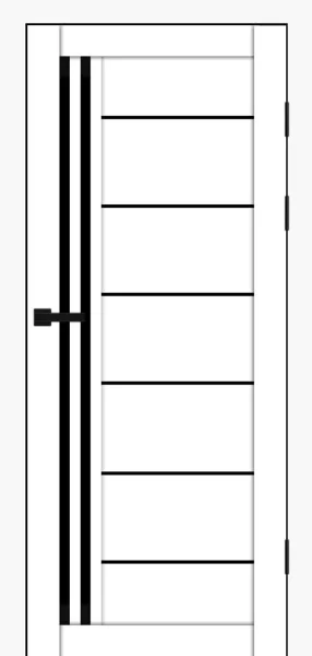 Syndicate Doors SD-114, скло чорне