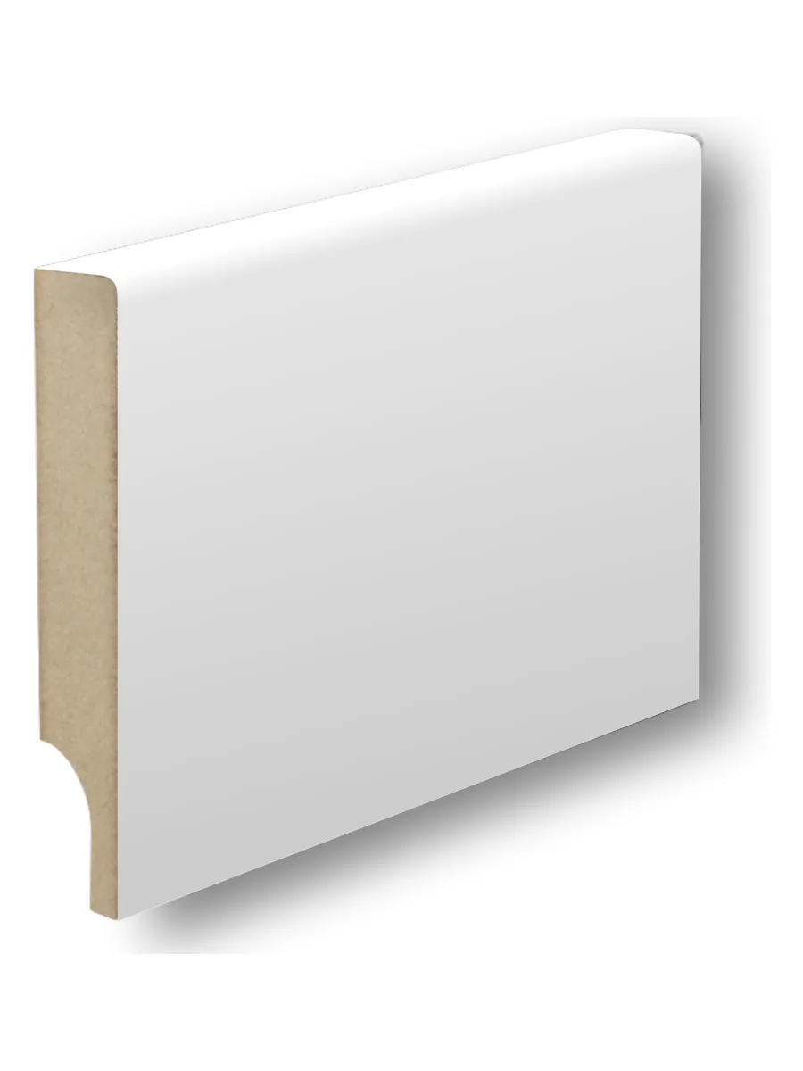 Плинтус Status Doors прямоугольный, RAL 9003 белая эмаль